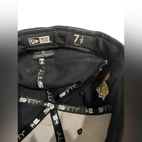 New York Yankees New Era 1999 World Series Cooperstown 59Fifty Hat Cap Navy - Picture 6 of 7